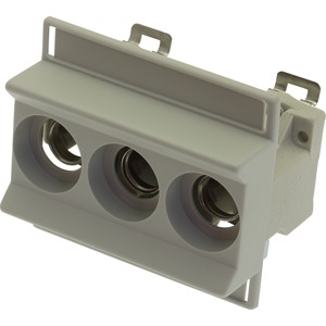 3 POLE BASE FOR DO1 FUSES